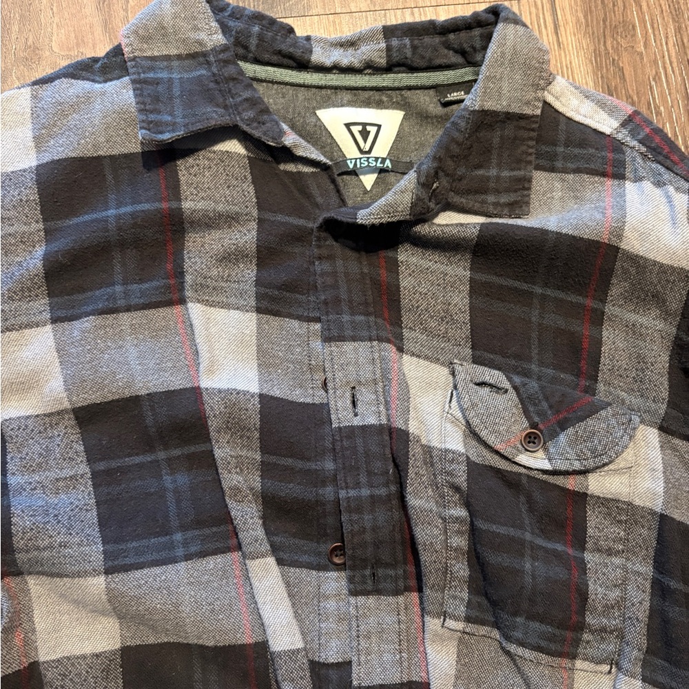 VISSLA Men's Flannel Shirt